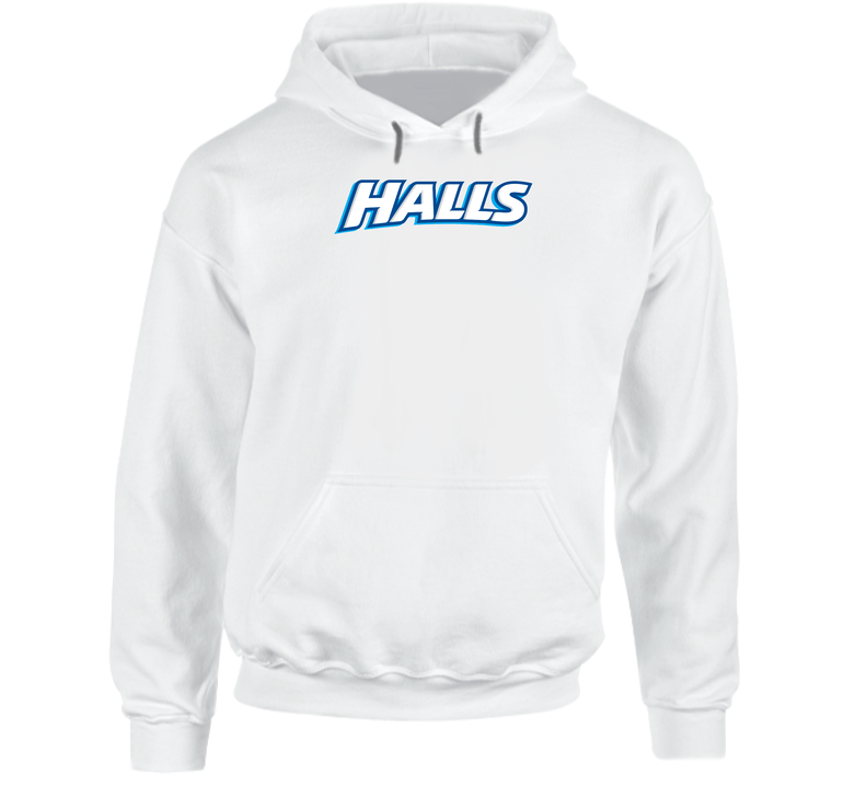 Halls Best Over The Counter Medication Logo Hooded Sweatshirt Hoodie Halls Best Over The Counter Medication Logo Hooded Sweatshirt Hoodie