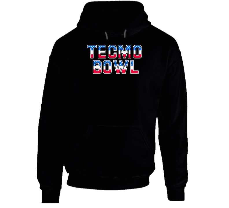 Classic Nintendo Tecmo Bowl Hooded Sweatshirt Hoodie Classic Nintendo Tecmo Bowl Hooded Sweatshirt Hoodie