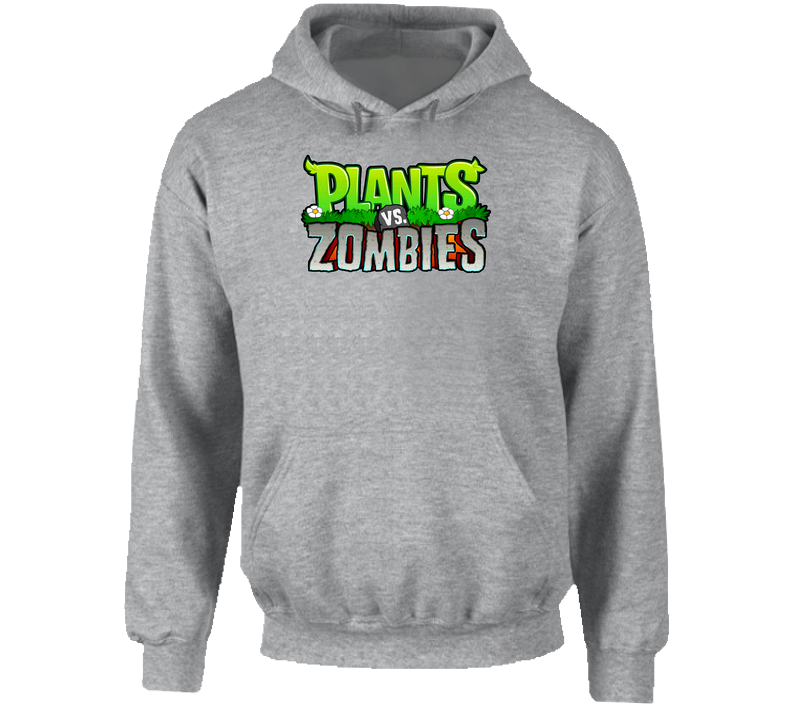 Plants Vs Zombies Smart Phone App Game Hooded Sweatshirt Hoodie