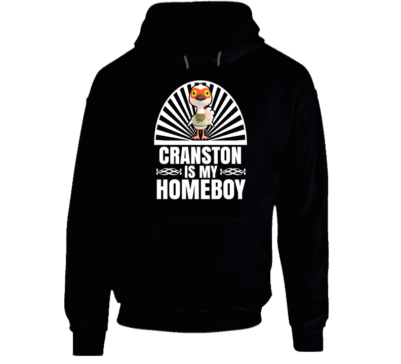 Cranston Is My Homeboy Animal Crossing New Horizons Character Video Game Fan Hooded Sweatshirt Hoodie Cranston Is My Homeboy Animal Crossing New Horizons Character Video Game Fan Hooded Sweatshirt Hoodie