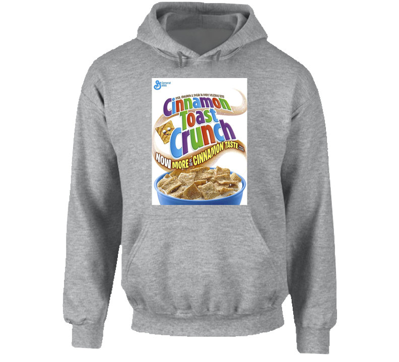 Cinnamon Toast Crunch Box Greatest Cereal Of All Time Breakfast Fan Foodie Hooded Sweatshirt Hoodie Cinnamon Toast Crunch Box Greatest Cereal Of All Time Breakfast Fan Foodie Hooded Sweatshirt Hoodie