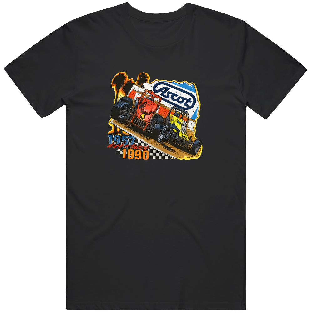 Final Night Ascot Park T-shirt 1990 Vintage Sprint Car Bubby Jones Dean Thompson T Shirt Final Night Ascot Park T-shirt 1990 Vintage Sprint Car Bubby Jones Dean Thompson T Shirt
