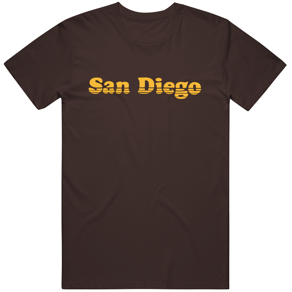 Vintage San Diego Brown Flocked T Shirt Vintage San Diego Brown Flocked T Shirt