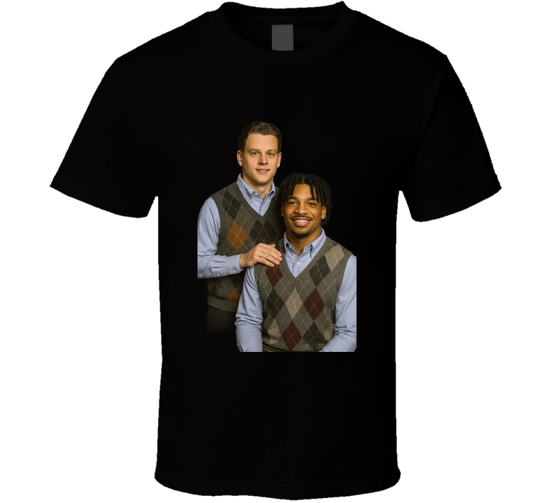 Joe Burrow & Ja’marr Chase Step Brothers T Shirt Joe Burrow & Ja’marr Chase Step Brothers T Shirt