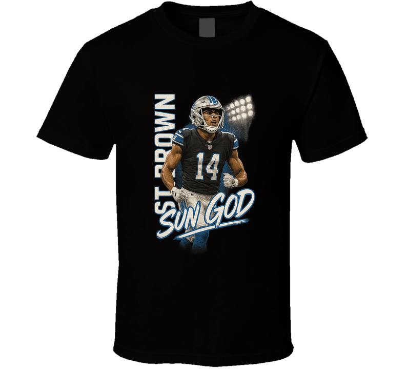Amon-Ra St. Brown “Sun God” Tee T Shirt Amon-Ra St. Brown “Sun God” Tee T Shirt
