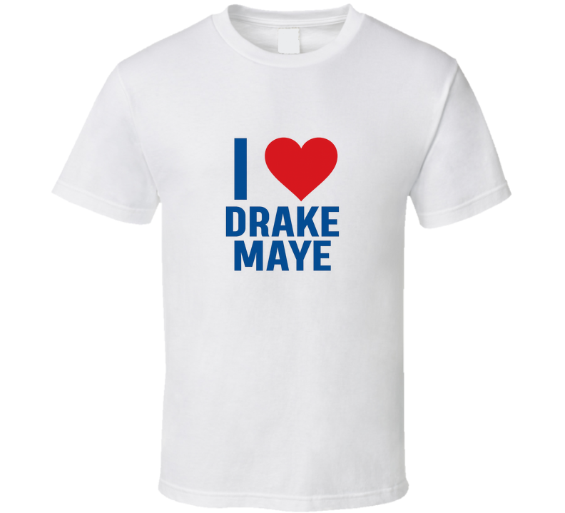 I Love Drake Maye – Bold Heart Fan Tee T Shirt