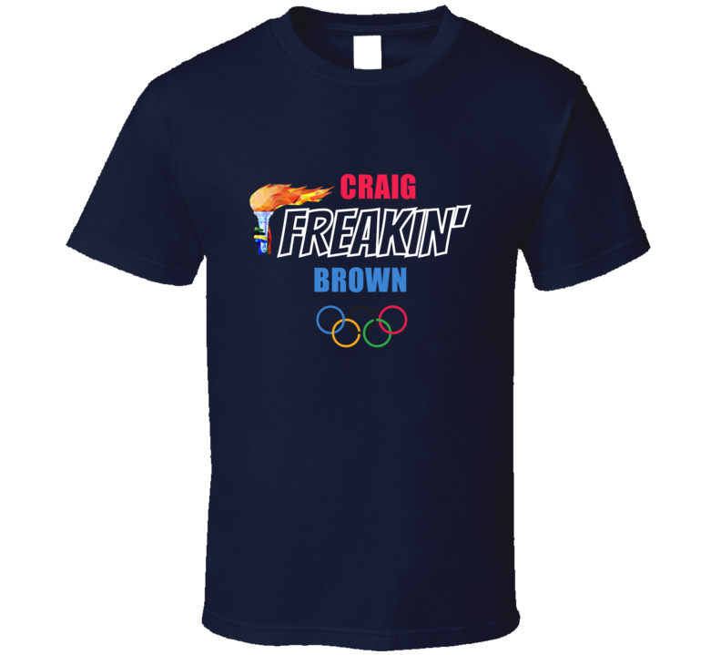 Craig Freakin Brown Curling Athlete Team Usa Fan Cool Gift T Shirt