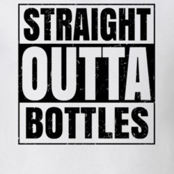 Straight Outta Bottles Nouns Words Compton Parody T Shirt 19359904