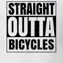 Straight Outta Bicycles Nouns Words Compton Parody T Shirt 19359966