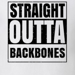 Straight Outta Backbones Nouns Words Compton Parody T Shirt 19360105