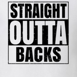 Straight Outta Backs Nouns Words Compton Parody T Shirt 19360107