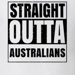 Straight Outta Australians Nouns Words Compton Parody T Shirt 19360123
