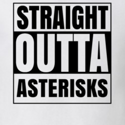 Straight Outta Asterisks Nouns Words Compton Parody T Shirt 19360148