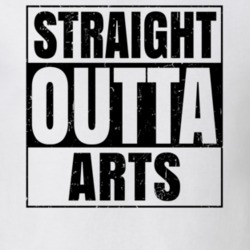 Straight Outta Arts Nouns Words Compton Parody T Shirt 19360162