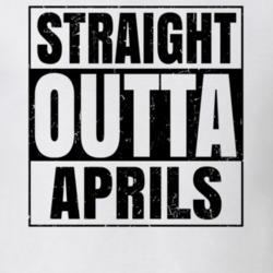Straight Outta Aprils Nouns Words Compton Parody T Shirt 19360200