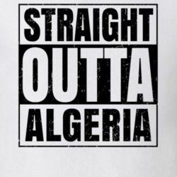 Straight Outta Algeria Nouns Words Compton Parody T Shirt 19360239