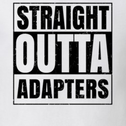 Straight Outta Adapters Nouns Words Compton Parody T Shirt 19360268