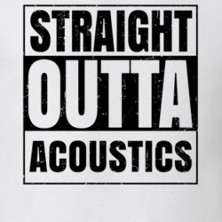 Straight Outta Acoustics Nouns Words Compton Parody T Shirt 19360275