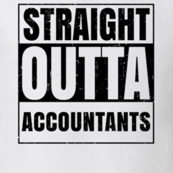 Straight Outta Accountants Nouns Words Compton Parody T Shirt 19360277