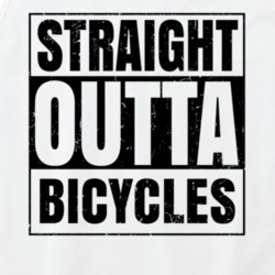 Straight Outta Bicycles Nouns Words Compton Parody Tanktop 21505139