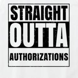 Straight Outta Authorizations Nouns Words Compton Parody Tanktop 21505855