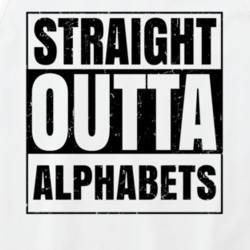 Straight Outta Alphabets Nouns Words Compton Parody Tanktop 21506196