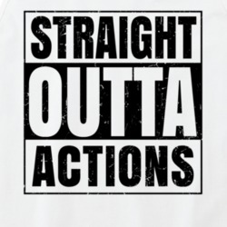 Straight Outta Actions Nouns Words Compton Parody Tanktop 21506336