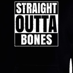 Straight Outta Bones Nouns Compton Parody Hooded Pullover 25312877