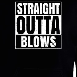 Straight Outta Blows Nouns Compton Parody Hooded Pullover 25312917