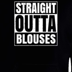 Straight Outta Blouses Nouns Compton Parody Hooded Pullover 25312921