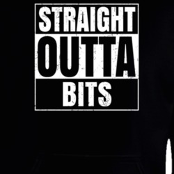 Straight Outta Bits Nouns Compton Parody Hooded Pullover 25312953