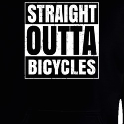 Straight Outta Bicycles Nouns Compton Parody Hooded Pullover 25312984