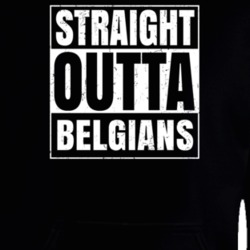 Straight Outta Belgians Nouns Compton Parody Hooded Pullover 25313032
