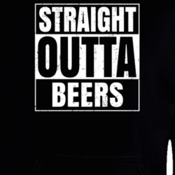 Straight Outta Beers Nouns Compton Parody Hooded Pullover 25313060