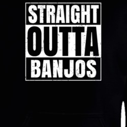 Straight Outta Banjos Nouns Compton Parody Hooded Pullover 25313194