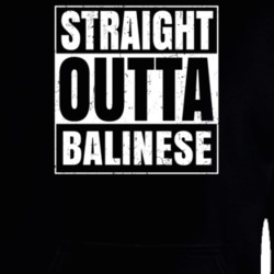 Straight Outta Balinese Nouns Compton Parody Hooded Pullover 25313230