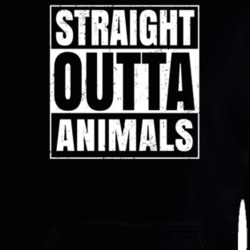 Straight Outta Animals Nouns Compton Parody Hooded Pullover 25313524