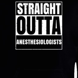 Straight Outta Anesthesiologists Nouns Compton Parody Hooded Pullover 25313540