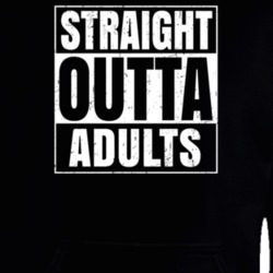Straight Outta Adults Nouns Compton Parody Hooded Pullover 25313682