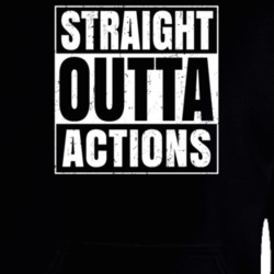 Straight Outta Actions Nouns Compton Parody Hooded Pullover 25313709