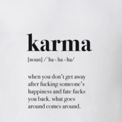 Karma Definition Poster Fun Motivation Poster For Home And Office Design For And T Shirt 36338723