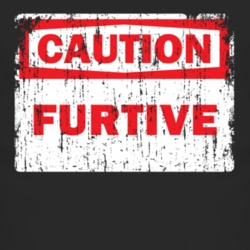 Furtive Caution Adjective Distressed T Shirt 3834373
