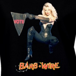 Barb Wire Jenner Anderson Lee Kendall Movie Poster Vote 2020 Trump Biden Presidential Election Fan Gift Ladies T Shirt 38479086