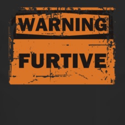 Furtive Warning Adjective Distressed T Shirt 3855510
