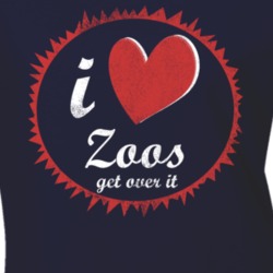 I Love Zoos Get Over It Fun Vintage Heart T Shirt 5041950