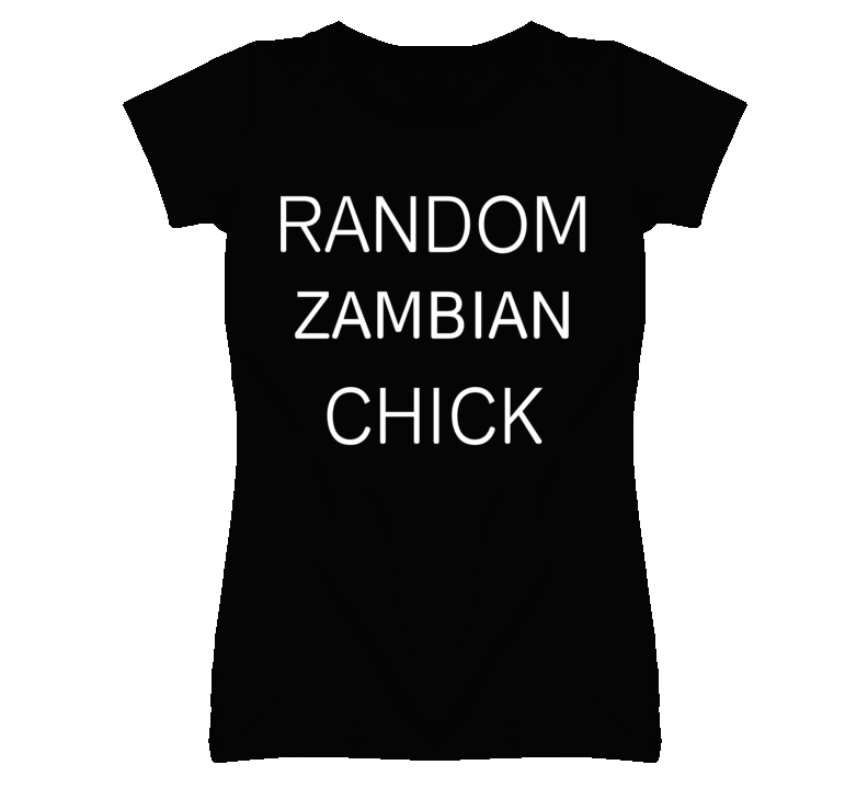 Random Zambian Chick DJ Inspired We Random Festival Rave T Shirt