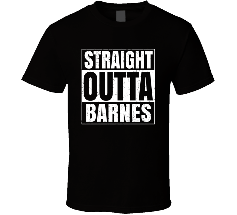 Straight Outta Barnes Kansas City Compton Parody T Shirt