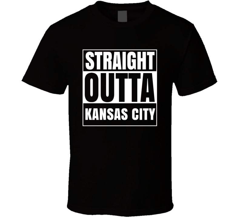 Straight Outta Kansas City Kansas City Compton Parody T Shirt