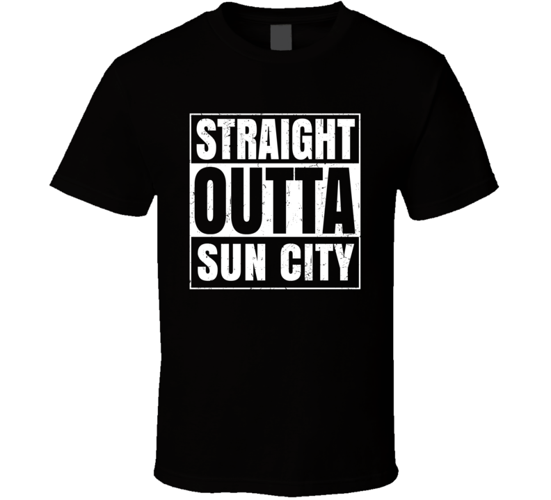 Straight Outta Sun City Kansas City Compton Parody T Shirt