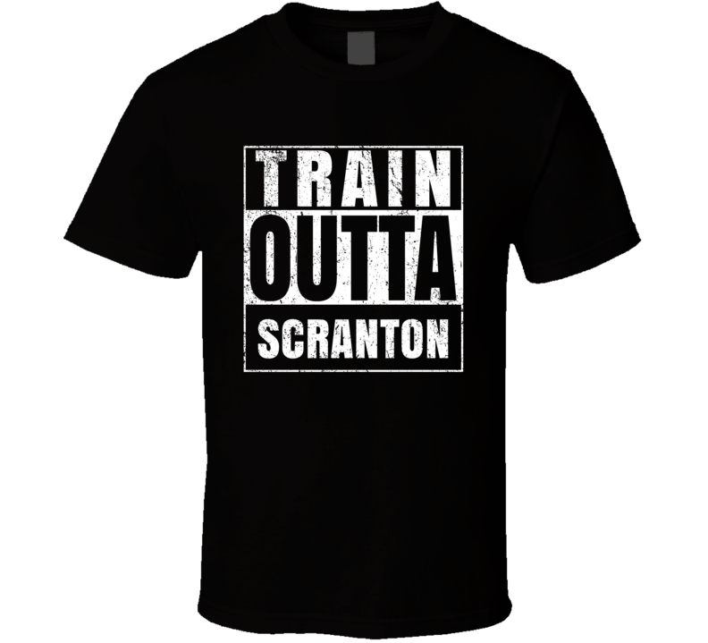 Train Outta Scranton Kansas City Straight Outta Parody Crossfit Boxing MMA T Shirt